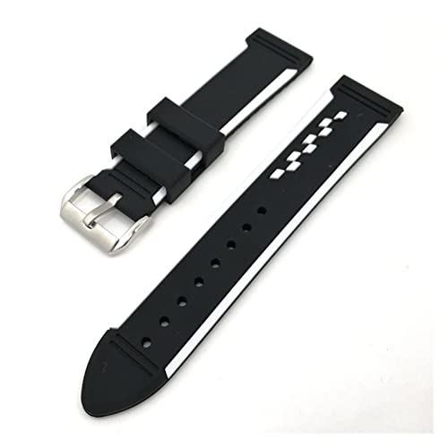 SAyfur 20mm 22 mm doppelte farbenfrohe Uhrenband Silikon Gummi -Uhr -Träger wasserdichte Uhrbandsport für Frauen Menu2018s Watchu2019 Uhrengurt Full of stars von SAyfur