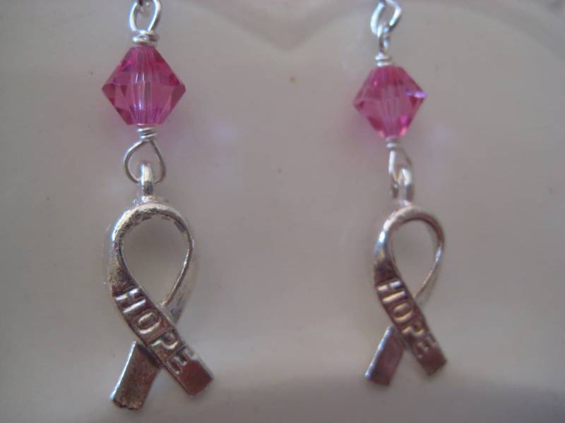 Brust-Krebs-Bewusstsein-Ohrringe Brust-Krebs-Bewusstsein-Ohrringe von SBEC