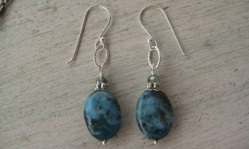 Cowgirl Schmuck/Türkis Ohrringe An Silber Ohrdrähten/Türkis Schmuck/Südwestern Cowgirl Schmuck/Türkis Ohrringe An Silber Ohrdrähten/Türkis Schmuck/Südwestern von SBEC