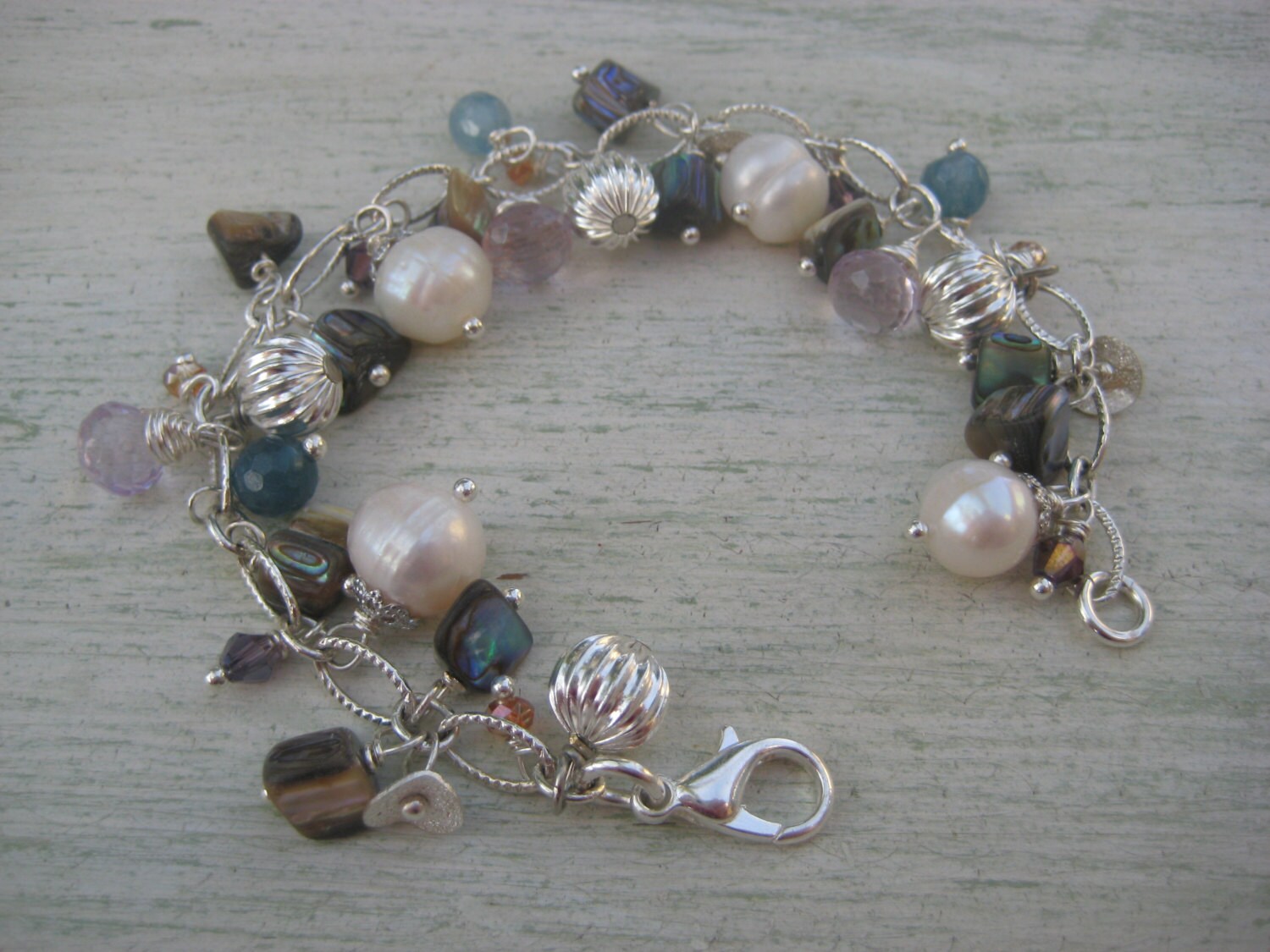 Edelstein Armband/Charm Armband/Perlen Armband Edelstein Armband/Charm Armband/Perlen Armband von SBEC