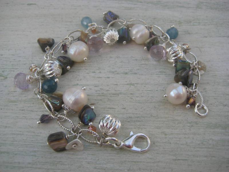 Edelstein Armband/Charm Armband/Perlen Armband von SBEC