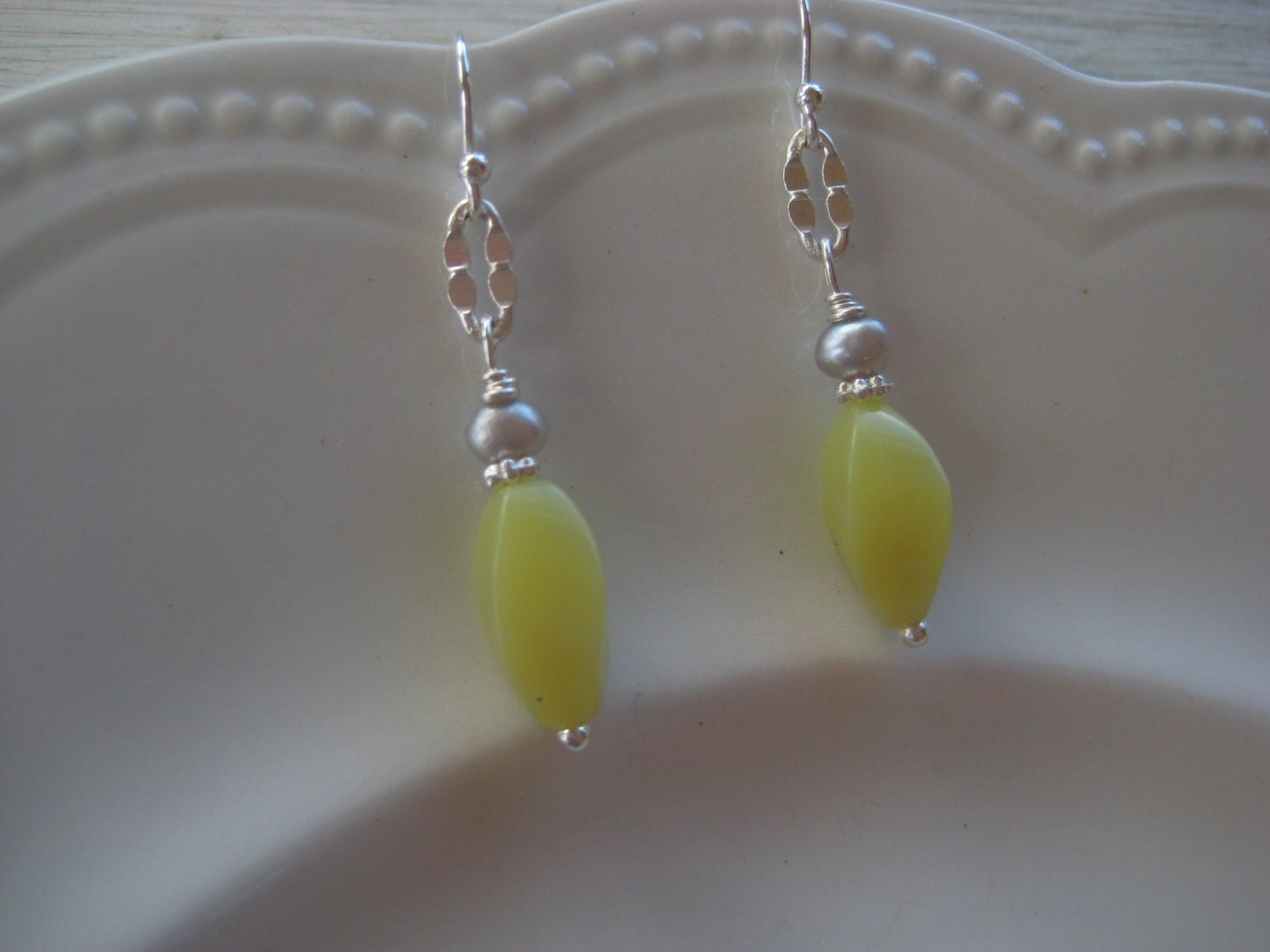 Jade Ohrringe/Zitronen Schmuck/Jade Accessoire Jade Ohrringe/Zitronen Schmuck/Jade Accessoire von SBEC