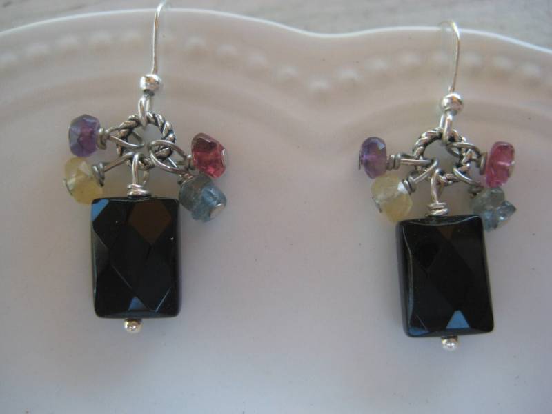 Onyx Ohrringe/Facettierte Schwarze Ohrringe/Onyx Schmuck/Edelstein Ohrringe/ Onyx Ohrringe/Facettierte Schwarze Ohrringe/Onyx Schmuck/Edelstein Ohrringe/ von SBEC