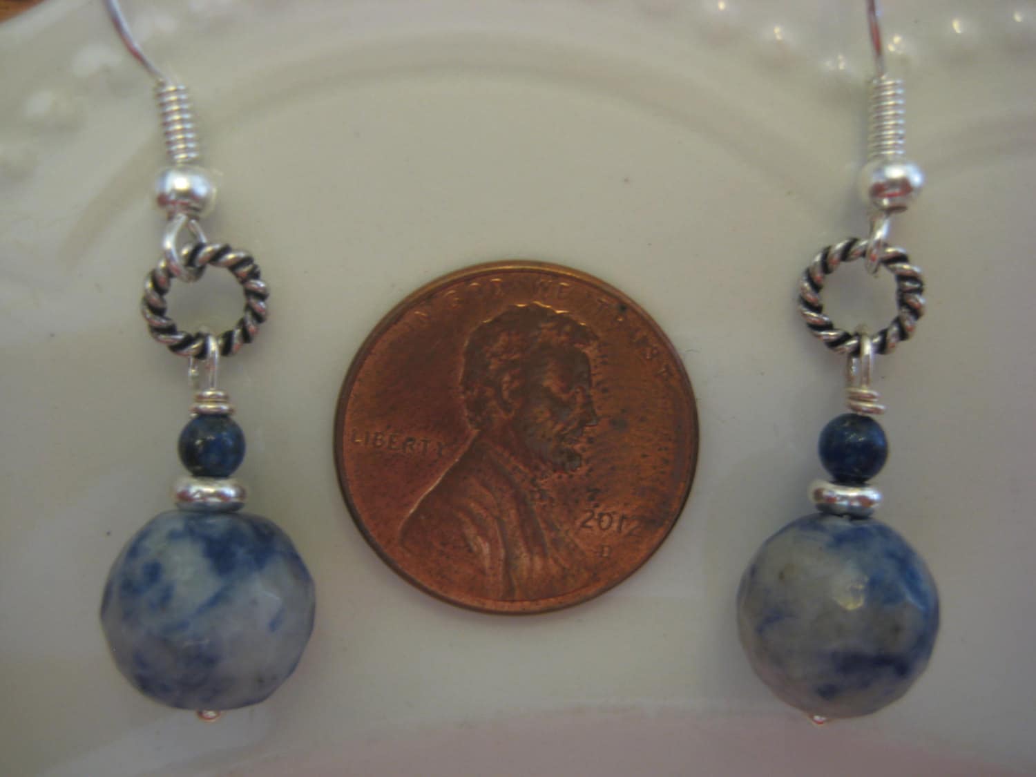 Sodalith Schmuck/Sodalith Und Lapis Ohrringe/Silber Ohrringe/ Geschenk Für Sie Sodalith Schmuck/Sodalith Und Lapis Ohrringe/Silber Ohrringe/ Geschenk Für Sie von SBEC