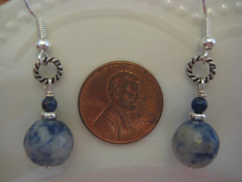 Sodalith Schmuck/Sodalith Und Lapis Ohrringe/Silber Ohrringe/ Geschenk Für Sie Sodalith Schmuck/Sodalith Und Lapis Ohrringe/Silber Ohrringe/ Geschenk Für Sie von SBEC