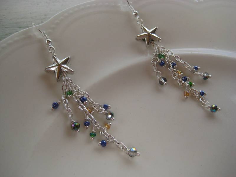 stern Ohrringe Auf Silber Ohrhaken stern Ohrringe Auf Silber Ohrhaken von SBEC