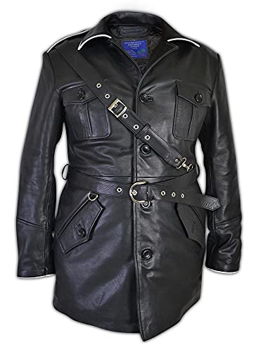 SBL SOUTH BEACH LEATHER Herren Deutscher Weltkrieg 2 Militär M65 Feldjacke Kostüm Lederjacke Deutsche Militärjacke WW2 Deutsche Uniformen von SBL SOUTH BEACH LEATHER