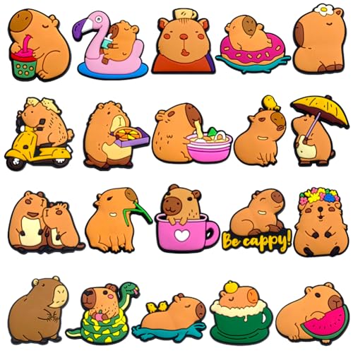 SBOACXC 20 Stücke Capybara Schuhe Charms,PVC,Karikatur, für Verschiedene Form Schuhe Charms Kinder Geschenke Party Children Gifts SBOACXC 20 Stücke Capybara Schuhe Charms,PVC,Karikatur, für Verschiedene Form Schuhe Charms Kinder Geschenke Party Children Gifts von SBOACXC
