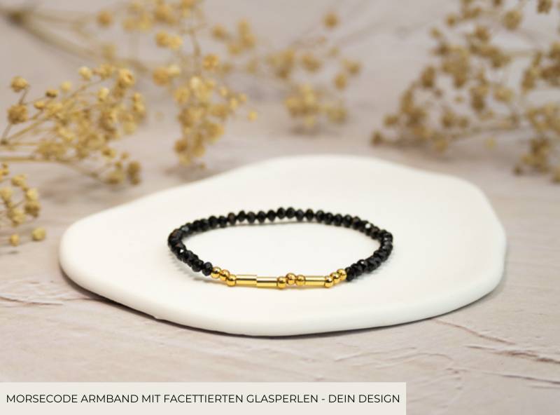 Morsecode Perlenarmband, Personalisiertes Morsecodearmband, Armband, Freundschaftsarmband, Geschenkidee von SBSimpleJewelry