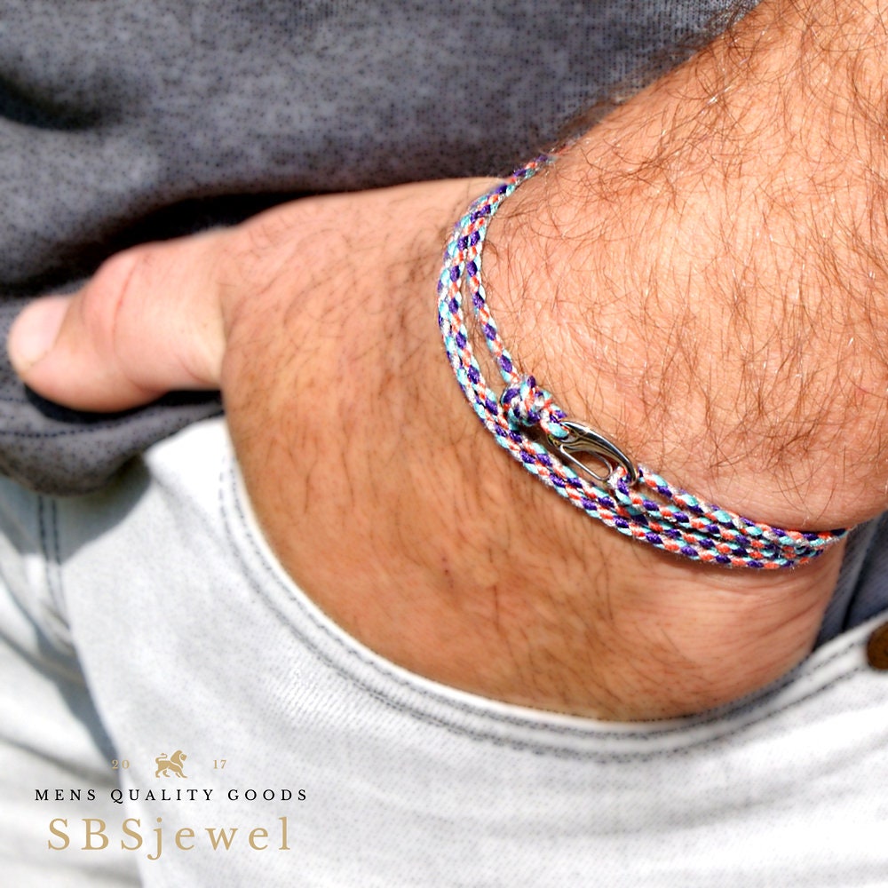 Knoten Armband Seil Armband Seil Schmuck Baumwollarmband Dünnes Clumbing Wanderarmband Geflochtenes Outdoor-Armband von SBSjewel