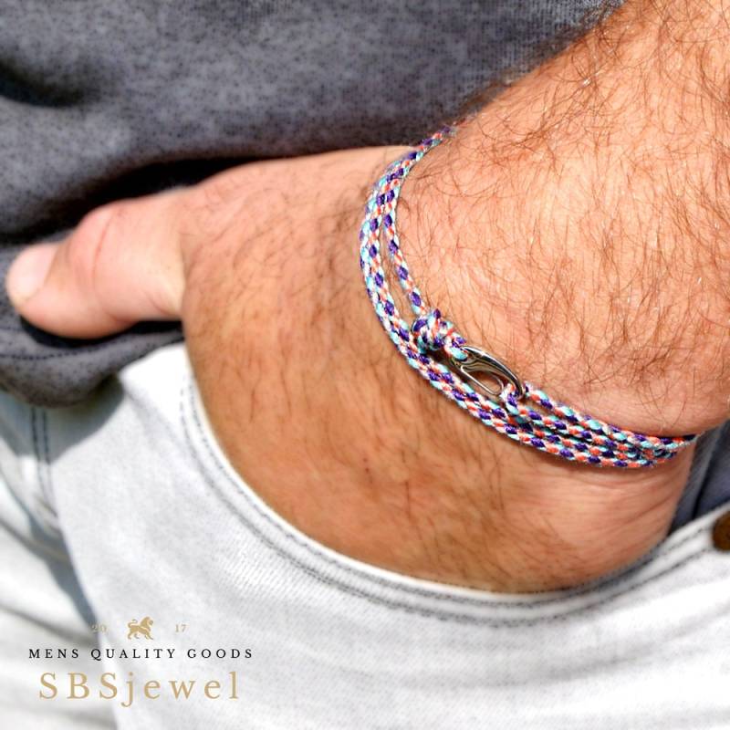 Knoten Armband Seil Armband Seil Schmuck Baumwollarmband Dünnes Clumbing Wanderarmband Geflochtenes Outdoor-Armband von SBSjewel