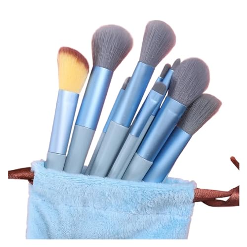SBTRKT 13-teiliges weiches Make-up-Pinsel-Set for Eyeliner, Lidschatten, Kosmetik, Foundation, Rouge, Pulver, Blending, Schönheits-Make-up-Werkzeug (Color : Blue) von SBTRKT