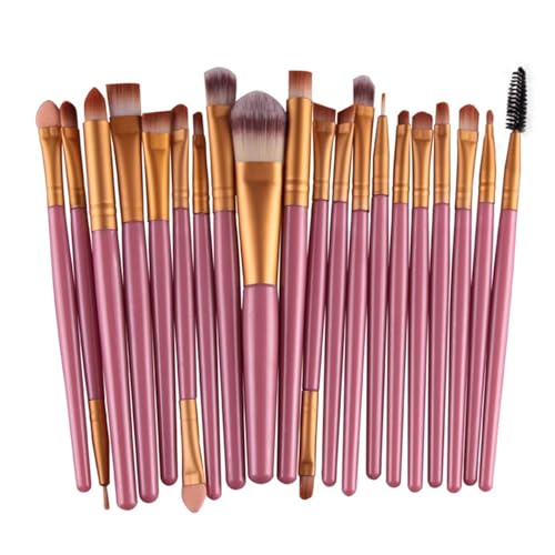 SBTRKT 20Pcs Make-Up Pinsel Set Schönheit Make-Up Concealer Pinsel Erröten Lose Pulver Pinsel Highlighter Foundation Lidschatten Pinsel Werkzeuge (Color : Pink Gold) von SBTRKT