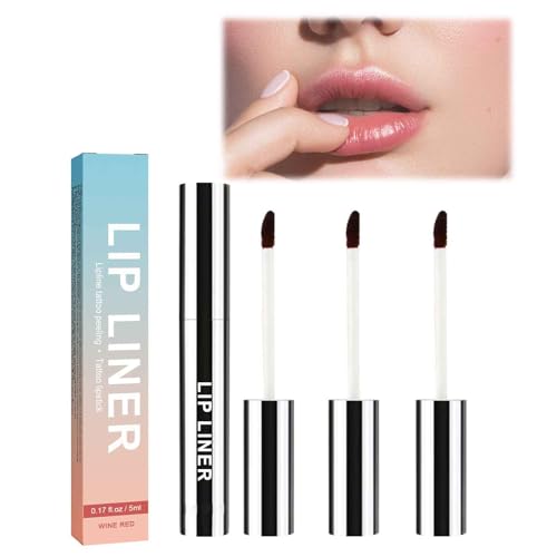 SBTRKT 3Pcs Detachable Lip Liner, Peel Off Lip Liner Tattoo, Lip Stain Peel Off, Peel Off Lip Stain, Long Lasting Waterproof Stain Peel Off, Transfer-proof, Highly Pigmented Color, for All Skin Types von SBTRKT