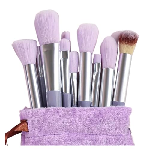SBTRKT 8/13-teiliges Make-up-Pinsel-Set, flauschig weich, Schönheit, Make-up, Lidschatten, Foundation, Highlight-Schatten for Frauen, Mischung aus Make-up-Pinsel-Werkzeugen (Color : 13pcs pink A) von SBTRKT