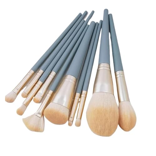 SBTRKT 8-13Pcs Weiche Make-Up Pinsel Set Lidschatten Foundation Pinsel Frauen Kosmetik Pinsel Pulver Erröten Blending Pinsel Machen up Schönheit Werkzeug (Color : 13PCSPurple-clothbag) von SBTRKT