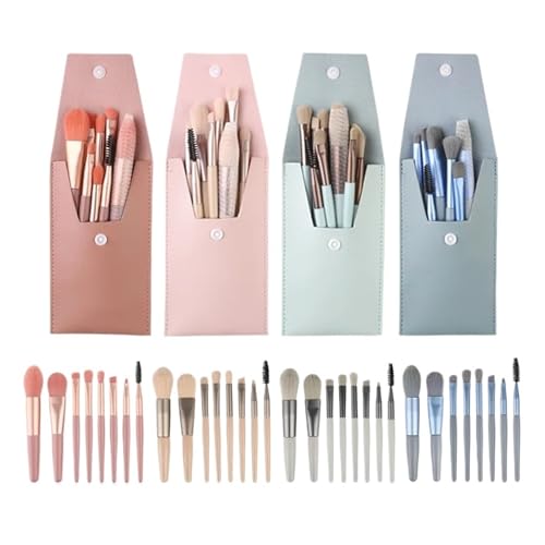 8Pcs Make-Up Pinsel Set Make-Up Concealer Pinsel Erröten Lose Pulver Pinsel Lidschatten Highlighter Foundation Pinsel Schönheit Werkzeuge (Color : Pink A) von SBTRKT