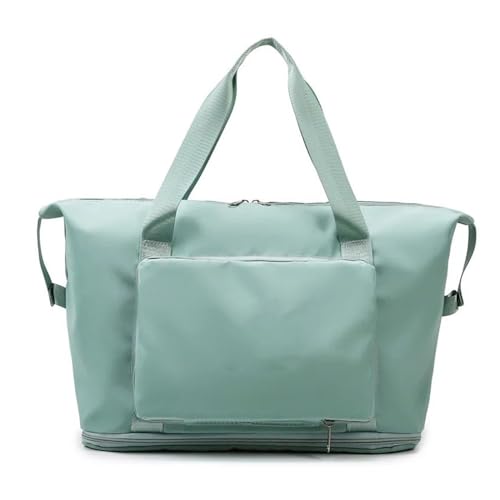 Faltbare große Kapazitätsaufbewahrung, Faltbare Taschen, Reisetaschen, handliches Gepäck, Handtaschen, Damen-Sporttaschen (Color : F Green, Size : 42x28x22cm) von SBTRKT