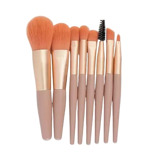 SBTRKT Make-up-Pinsel-Set, Kosmetik, Puder, Lidschatten, Foundation, Rouge, Blending, Concealer, professionelles Beauty-Tool, 8-teilig (Color : Pink) von SBTRKT