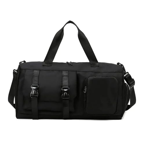 Reisetaschen Handtaschen Damen Umhängetaschen Große Kapazität Nylon Sport Gym Taschen Damen Umhängetaschen (Color : Black, Size : 47x23x25cm) von SBTRKT