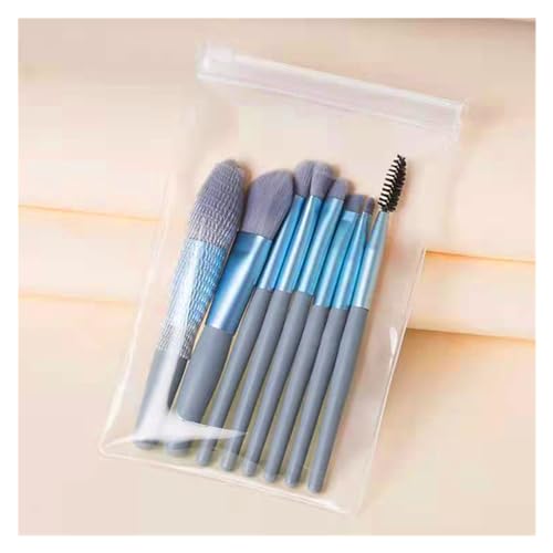 Tragbare Make-Up Pinsel Set Frauen Kosmetik Lidschatten Rouge Pulver Schatten Foundation Blush Blending Concealer Make-Up-Tool (Color : Blue) von SBTRKT