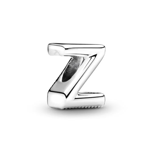 SBUTUXC 925 Sterling Silber Alphabet Buchstaben Charm A–Z, CZ Initial Perle für Armband oder Halskette, personalisierter Silberschmuck für Damen (Z) von SBUTUXC