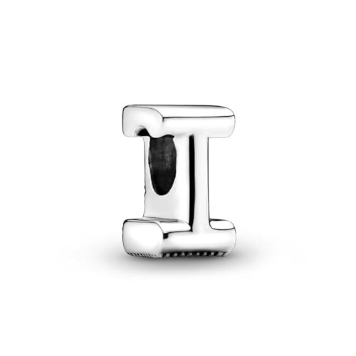 SBUTUXC 925 Sterling Silber Alphabet Buchstaben Charm A–Z, CZ Initial Perle für Armband oder Halskette, personalisierter Silberschmuck für Frauen (I) von SBUTUXC
