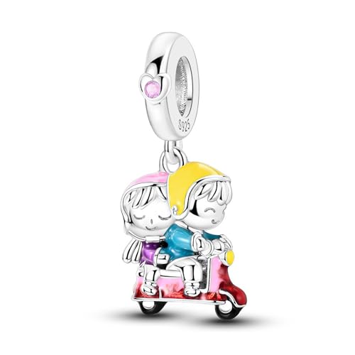 SBUTUXC 925 Sterling Silber Roller Paar Charm mit Zirkonia und Emaille SBUTUXC 925 Sterling Silber Roller Paar Charm mit Zirkonia und Emaille von SBUTUXC
