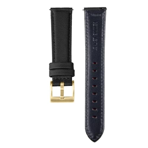SBZIOJHDR Uhrenarmband, Leder-Uhrenarmband mit Schnellverschluss for Herren und Damen(BlackGold,20mm) von SBZIOJHDR