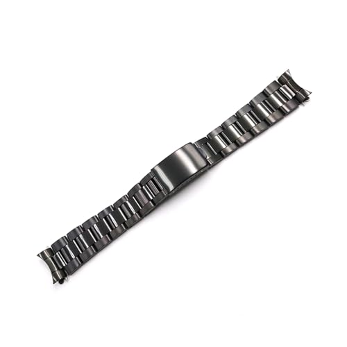 SBZIOJHDR Uhrenarmband, Uhrenarmband-Armband Großhandel 316L Edelstahl Ton Silber Armband Oyster(Silver all brushed,17mm) von SBZIOJHDR