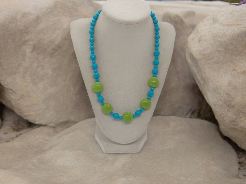 Blaue Halskette Für Frauen - Acryl Einzigartige Statement Mehrfarbige Geschenk von SByourself