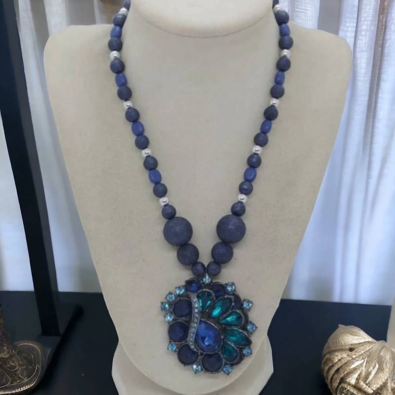 Blaue Halskette - Hochzeitsschmuck Geschenk Blaue Halskette - Hochzeitsschmuck Geschenk von SByourself