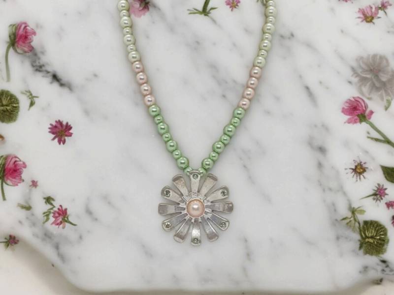 Blumen Halskette Für Frauen - Perlen Schmuck Statement Einzigartige Bib Geschenk von SByourself