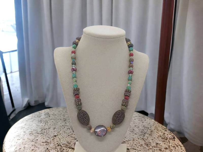 Boho Halskette - Bunte Für Frauen Einzigartige Statement Tolles Geschenk von SByourself