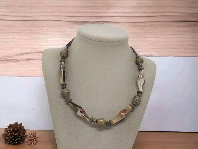 Boho Halskette - Grüne Für Sie Einzigartige Handgemachte Glas Verstellbare Geschenk von SByourself