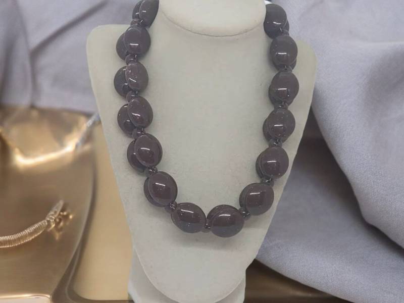 Braune Halskette Für Frauen - Acryl Verstellbare Einzigartige Statement Holzige Geschenk von SByourself