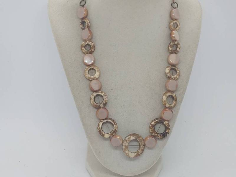 Braune Halskette Für Frauen - Einzigartige Kreis Acryl Statement Selbstgemachte Geschenk von SByourself