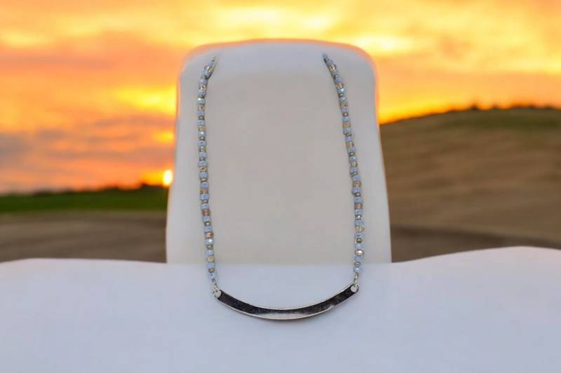 Bunte Halskette - Einzigartige Statement Brautjungfer Glas Metall Geschenk Für Frauen von SByourself