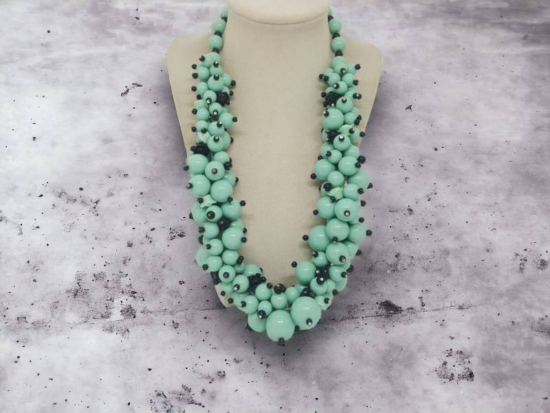 Grüne Halskette Für Frauen - Bib Chunky Einzigartige Statement Mehrfarbige von SByourself