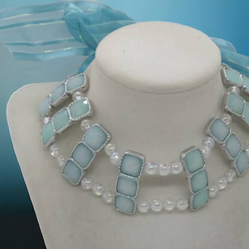 Grüne Halskette Mit Schmucksteinen - Für Frauen Statement-Halskette Brautjungfern-Halskette Einzigartige von SByourself