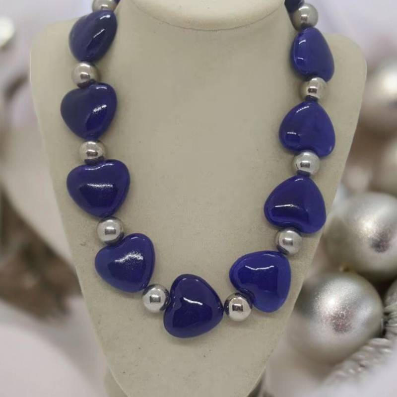 Herz Halskette - Keramik Einzigartige Blaue Für Frauen Statement Muttertag Geschenk von SByourself