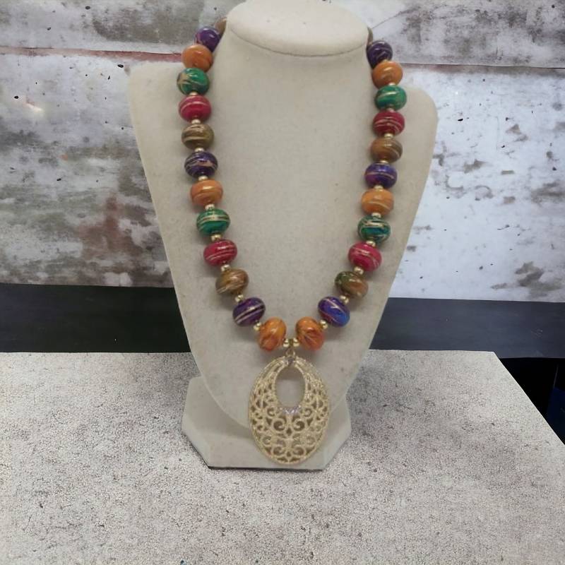 Mehrfarbige Halskette Für Frauen -Jeweled - Bunte Einzigartige Statement Boho Geschenk von SByourself