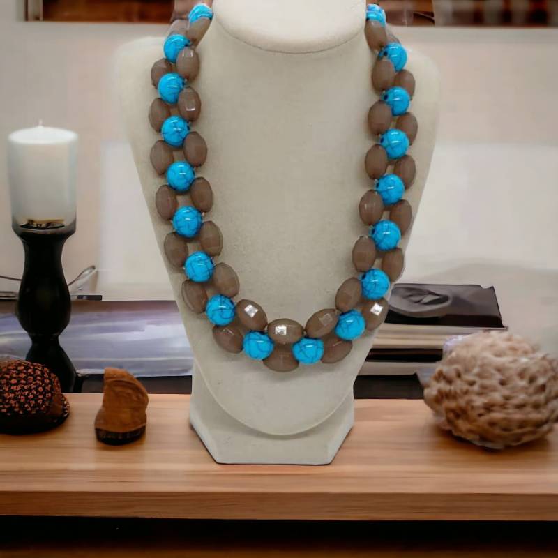 Mehrfarbige Halskette Für Frauen - Türkis Sie Boho Statement Lätzchen Einzigartige von SByourself