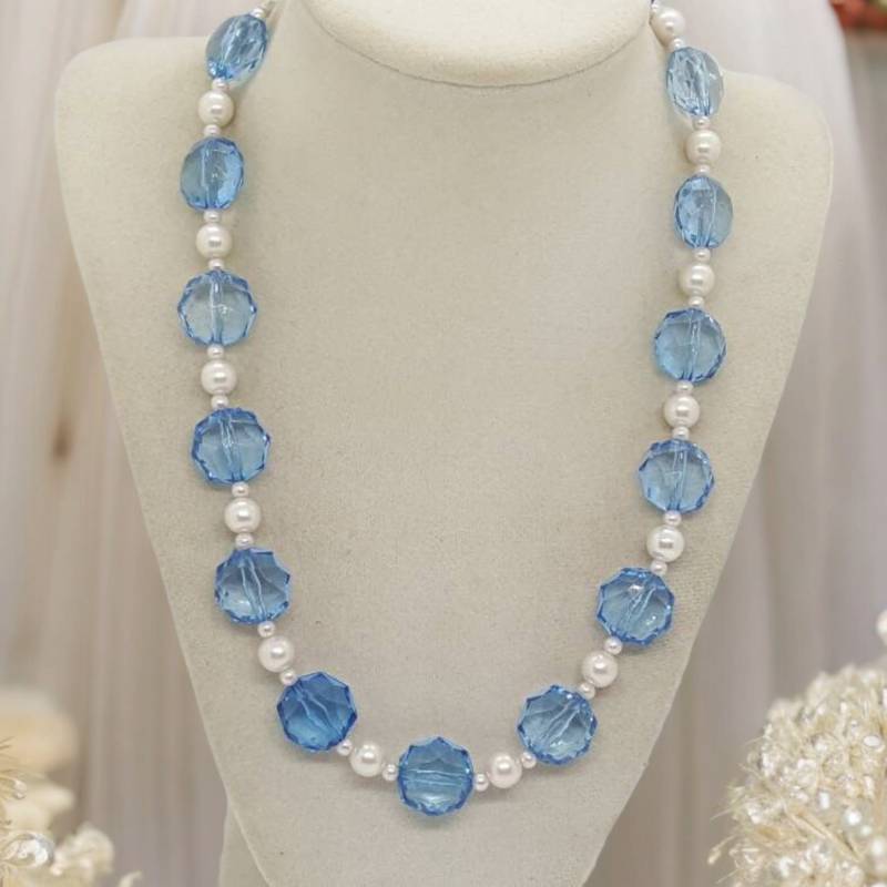Perlen Halskette - Einzigartige Bunte Für Frauen Statement Blaue Geschenk Für Sie von SByourself