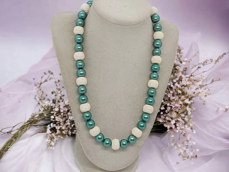 Perlenkette - Mehrfarbige Halskette Für Frauen Einzigartige Statement-Halskette Glitzer-Halskette Lätzchen-Halskette Geschenk von SByourself