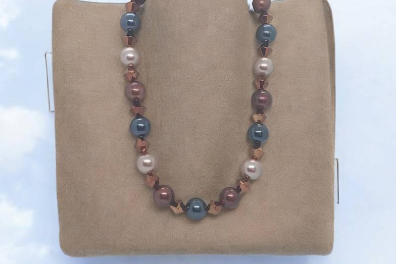 Perlenkette - Mehrfarbige Halskette Für Frauen Glaskette Einzigartige Geschenk Zum Muttertag von SByourself