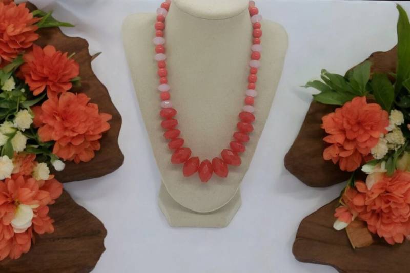 Rosa Halskette - Acryl Unikat Statement Muttertagsgeschenk Brautjungfer Geschenk Für Frauen von SByourself