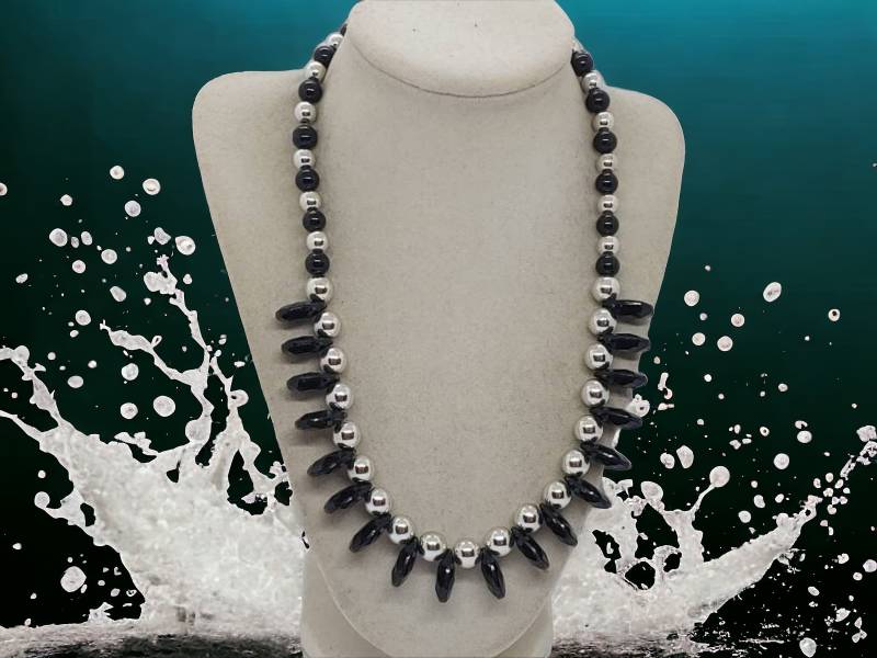 Schwarze Halskette Für Frauen - Mehrfarbige Sie Acryl Bib Einzigartige Statement von SByourself