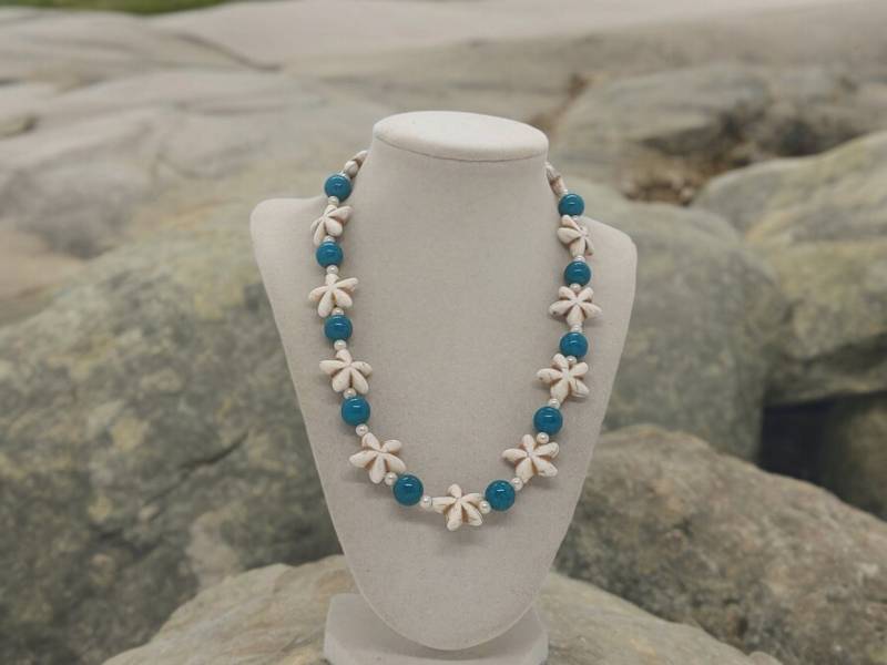 Seestern Halskette Für Sie - Keramik Einzigartige Statement Urlaubs Perlen Tolles Geschenk von SByourself