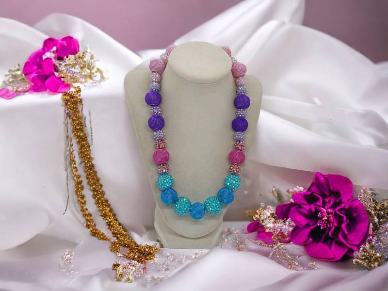 Shamballa Halskette - Glitzer Hochzeits Mehrfarbige Für Frauen Brautjungfer Statement Geschenk von SByourself